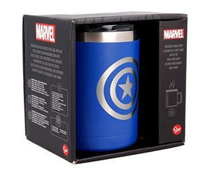 Stor 01027 Marvel/Tazza Thermos in Acciaio Inox - 380 ml - Thermos per Il Caffé, Riutilizzabile per Bevande Calde/Fredde con Sistema di Isolamento sottovuoto a Doppia Parete e Coperchio Senza BPA.