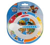 Stor-30878 Set ciotola e cucchiaio per bambini, motivo: Paw Patrol (Stor 30878), Nero, Mediano