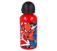 STOR 51334 Flacone in Alluminio Piccolo 400 ml Spiderman Urban Web, Multicolore, Estándar