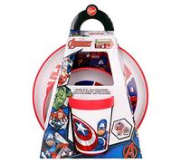 Stor Set Antiscivolo Premium Bicolore 3 Pezzi Avengers Comic Heroes, Multicolore, Estándar