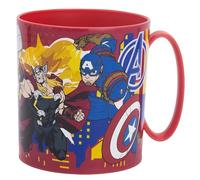 Stor Avengers - Tazza per bambini, in plastica riutilizzabile per microonde, 390 ml, Marvel