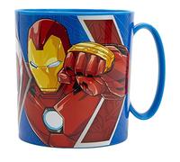 Stor Avengers - Tazza per bambini, in plastica riutilizzabile per microonde, 390 ml, Marvel