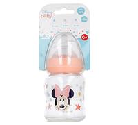 Stor Biberon Bambini Disney Minnie da 150 ml, in plastica senza BPA, con tettarella anti colica, lavabile e riutilizzabile, adatto a microonde e lavastoviglie