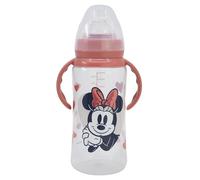 STOR BIBERON SCOLLO LARGO 360 ML TETINA SILICONE 3 POSIZIONI CON MANICI MINNIE MOUSE HEART FULL