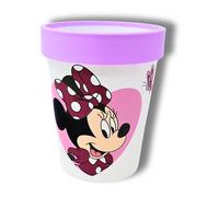Stor Bicchiere Bambini Minnie Mouse Antiscivolo e Senza BPA - Bicchiere 260 ml per Asilo e Scuola - Tazza per Bambini Riutilizzabile in Plastica - Bicchiere da Campeggio per Bambine