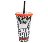 STOR Bicchiere Caffe da Viaggio con Coperchio e Cannuccia Pokémon 790ml - Polipropilene Riutilizzabile Senza BPA - Tumbler Grande