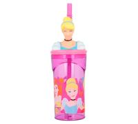 Stor Bicchiere Disney Princesses Straw Figure 3d 360ml