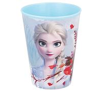Bicchiere in plastica per bambini con grafica Diseny Frozen da 260 ml, lavabile e riutilizzabile, non adatto al microonde