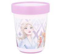 Stor Bicchiere per Bambini Riutilizzabile Bicolore con Base Antiscivolo da 260 ml Frozen 2 Elements