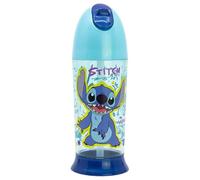Stor Borraccia Bambini Stitch 280ml con Cannuccia in Silicone - Bottiglia Acqua in Plastica per Bambini e Bambine