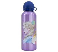 Stor Borraccia in Alluminio per Bambini Disney Frozen da 530 ml, con beccuccio e tappo di sicurezza, lavabile e riutilizzabile