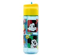 Borraccia Originale Disney Mickey da 540 ml in Ecozen per bambini, lavabile e riutilizzabile con tappo svitabile e beccuccio anti-schizzi