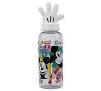 Borraccia Originale Disney Mickey Mouse per bambini da 560 ml con coperchio decorato e personaggi del cinema in 3D in primo piano.