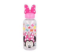Stor Borraccia Originale Disney Minnie per bambine da 560 ml con coperchio decorato e con una figura 3D di personaggi amati dai bambini.