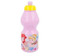 Stor Borraccia Originale Disney Princess in plastica per bambini da 400 ML, senza BPA, con forma ergonomica, tappo antigoccia e fascia antiscivolo