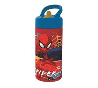 Stor Spiderman - Borraccia sportiva con cannuccia e manico integrato da 410 ml