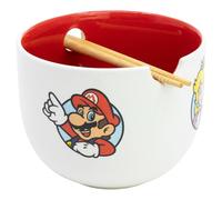 Ciotola in ceramica per ramen con bacchette in confezione regalo Super Mario