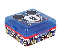 Stor Contenitore per Pranzo Quadrato per Bambini con 3 Scomparti Topolino