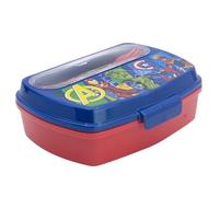 Stor Contenitore rettangolare per pranzo per bambini con posate Avengers - Marvel