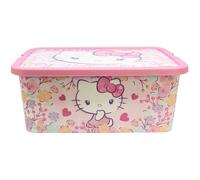 Stor Hello Kitty - Scatola portaoggetti con chiusura a Click, 13 litri