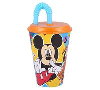 Stor Mickey Bicchiere C/Cannuccia 430ml, Multicolore, 1 unità (Confezione da 1)
