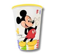 Stor Mickey Mouse Bicchiere Bambini 260 ml Senza BPA con Pluto - Bicchiere in Plastica Riutilizzabile e Leggero per Scuola, Asilo, Campeggio o Uso Quotidiano