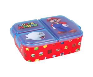 Stor Multi Compartment Sandwich Box Super Mario Box Multicoloured