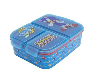 STOR Multiple Compartment Sonic Lunchbox School dinnerbox Cartoon