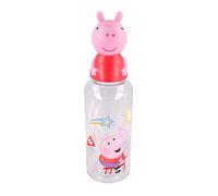 Stor Peppa Pig - Borraccia Riutilizzabile per Bambini e Ragazze, in plastica con Tappo a Statuetta 3D e capacità 560 ml