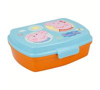 Stor | Peppa Pig | Contenitore per alimenti per bambini decorato - Porta merenda Infantile | Porta pranzo e porta merenda per la scuola Tupper