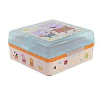 Stor Peppa Pig - Contenitore per Il Pranzo Quadrato con 3 Scomparti