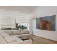 STOR PLANET - DUOLUX - TENDA A RULLO SEMIFILTRANTE CON FRANGE TRASPARENTI COLORE