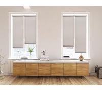 STOR PLANET | Tenda avvolgibile, senza trapano, traslucida, tenda regolabile alla finestra, tende traslucide di facile installazione su finestre oscillanti, pareti e soffitti, pietra 45 x 180 cm