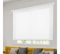 STOR PLANET | Tenda Rullo Transparenti SOFT per Interni - Cucina, Soggiorno, Camera da Letto, Finestra e Porta con Installazione Facile | Bianco, 160x250cm