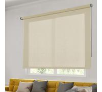 STOR PLANET | Tende Transparenti SOFT, Tenda a rullo per Interni, Tende per Cucina, Soggiorno, Camera da letto. Tende per Finestra e Porta, Installazione Facile | Beige,180x180cm