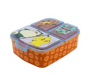 Stor Pokemon Kids Childrens Multi Compartment Rectangular School Travel Lunch Fo