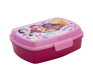 STOR Porta Merenda Bambini Principesse Disney, Lunch Box Rettangolare 1333ml, Senza BPA, Plastica Resistente, Ideale per Scuola e Spuntini