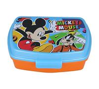 Stor Porta merenda rettangolare Mickey Mouse Cool Summer - Lunch box per bambini per scuola, merenda e gite, plastica, idea regalo