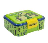 Stor Porta Pranzo Minecraft per Bambini con 3 Scomparti - 1786ml - Lunch Box Robusta in Plastica Senza BPA - Contenitore Merenda Scuola Sandwich