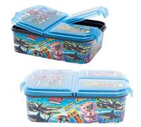 STOR Porta Pranzo Pokémon Bambini 3 Scomparti 2156ml - Lunch Box Scuola Senza BPA Portamerenda Asilo Elementari