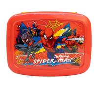 STOR Porta Pranzo Spider-Man 1705ml - Lunch Box Bambini con 4 Scomparti su 2 Livelli - Plastica Resistente Senza BPA - Perfetta per Scuola e Gite