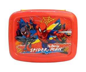 STOR Porta Pranzo Spider-Man 1705ml - Lunch Box Bambini con 4 Scomparti su 2 Livelli - Plastica Resistente Senza BPA - Perfetta per Scuola e Gite