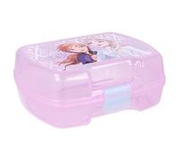 Sandwich Box Bambine Disney Frozen con 3 Scomparti, in plastica senza BPA, riutilizzabile e lavabile, non adatta a microonde e lavastoviglie
