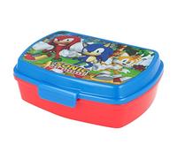 Sandwich box bambini Sega Sonic in plastica, senza BPA, lavabile e riutilizzabile, non adatta al microonde e alla lavastoviglie