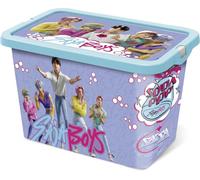 STOR Scatola Contenitore per Bambini Kpop Demon Hunters con Chiusura Click 7 Litri - Organizer Plastica Multiuso per Giocattoli e Camera Bambini