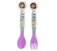 Stor S.L. Set di 2 posate GABBY'S DOLLHOUSE in PP (cucchiaino e forchetta)