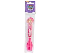 Set di 2 posate riutilizzabili in plastica composta da forchetta e cucchiaio della Paw Patrol Girl