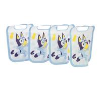 STOR Set 4 Buste per Alimenti con Chiusura Zip Bluey 425ml - Sacchetti Riutilizzabili Senza BPA Plastica per Merenda Pranzo Scuola Bambini