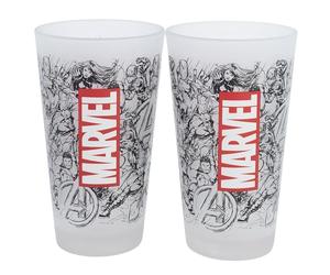 Stor Set di 2 bicchieri d'acqua in vetro da 490 ml Marvel