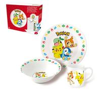 Stor Set Di Ciotola Piatto E Tazza In Ceramica Divertente E Allegro Con Borsa Per Il Pranzo Pokémon
